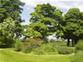 High Farm, holiday cottage accommodation, Pickering; view of gardens